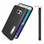 Wholesale Samsung Galaxy Note 5 Net Hybrid Kickstand Case (Black)